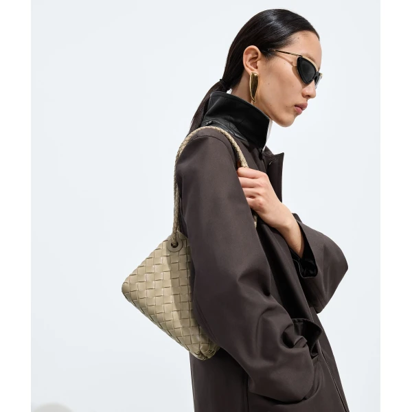 Khaite Women's Mini Andiamo in Ecru - Beige Mini Bags - The Lotus Tote Bag - Shop at Luxury Shoes 