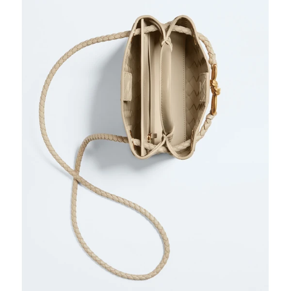 Khaite Women's Mini Andiamo in Ecru - Beige Mini Bags - The Lotus Tote Bag - Shop at Luxury Shoes 