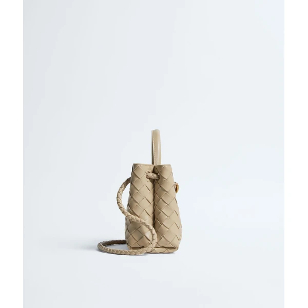 Khaite Women's Mini Andiamo in Ecru - Beige Mini Bags - The Lotus Tote Bag - Shop at Luxury Shoes 