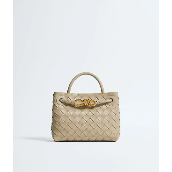 Khaite Women's Mini Andiamo in Ecru - Beige Mini Bags - The Lotus Tote Bag - Shop at Luxury Shoes 