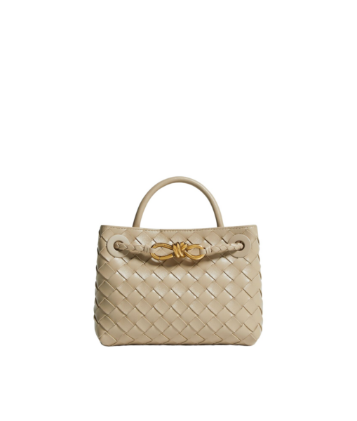 Khaite Women's Mini Andiamo in Ecru - Beige Mini Bags - The Lotus Tote Bag - Shop at Luxury Shoes 