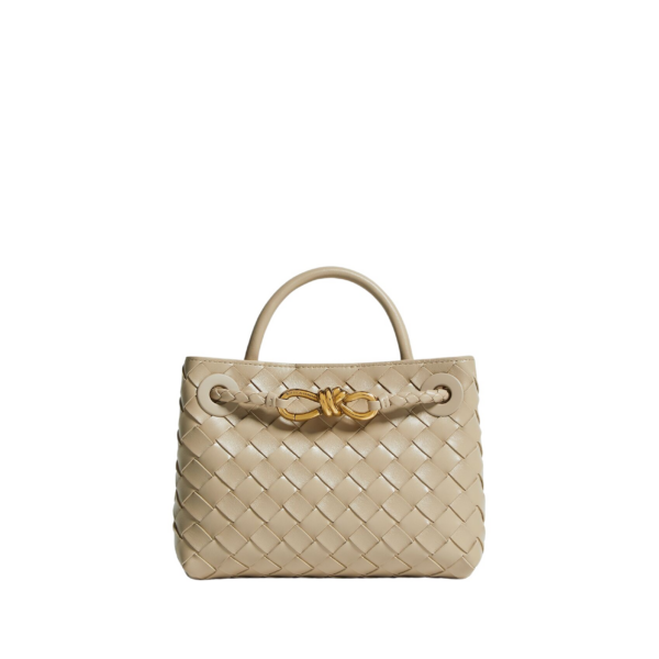 Khaite Women's Mini Andiamo in Ecru - Beige Mini Bags - The Lotus Tote Bag - Shop at Luxury Shoes 