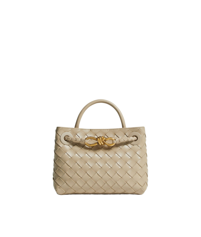 Khaite Women's Mini Andiamo in Ecru - Beige Mini Bags - The Lotus Tote Bag - Shop at Luxury Shoes 