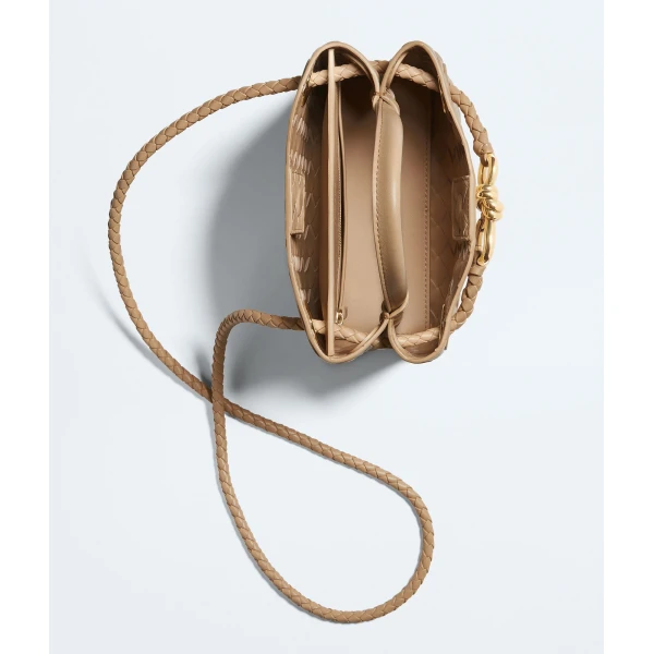 Khaite Women's Mini Andiamo in Shore - Beige Mini Bags - The Lotus Tote Bag - Shop at Luxury Shoes 