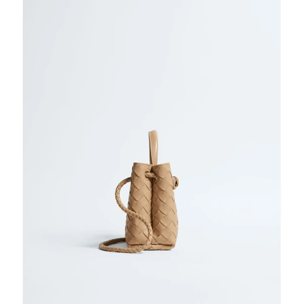 Khaite Women's Mini Andiamo in Shore - Beige Mini Bags - The Lotus Tote Bag - Shop at Luxury Shoes 