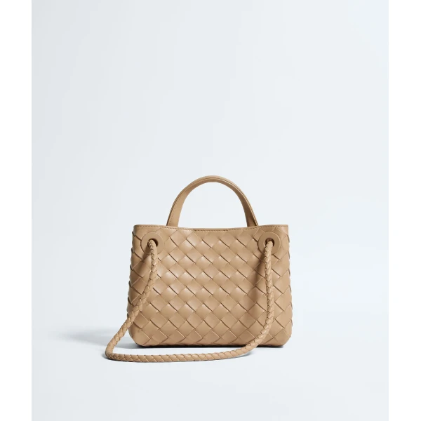 Khaite Women's Mini Andiamo in Shore - Beige Mini Bags - The Lotus Tote Bag - Shop at Luxury Shoes 