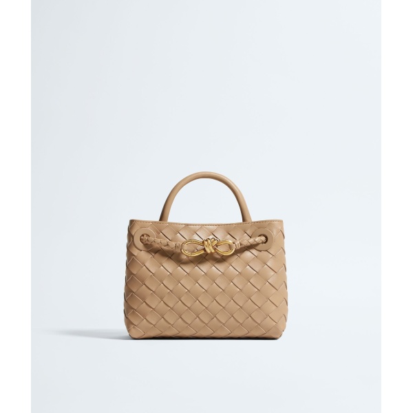 Khaite Women's Mini Andiamo in Shore - Beige Mini Bags - The Lotus Tote Bag - Shop at Luxury Shoes 