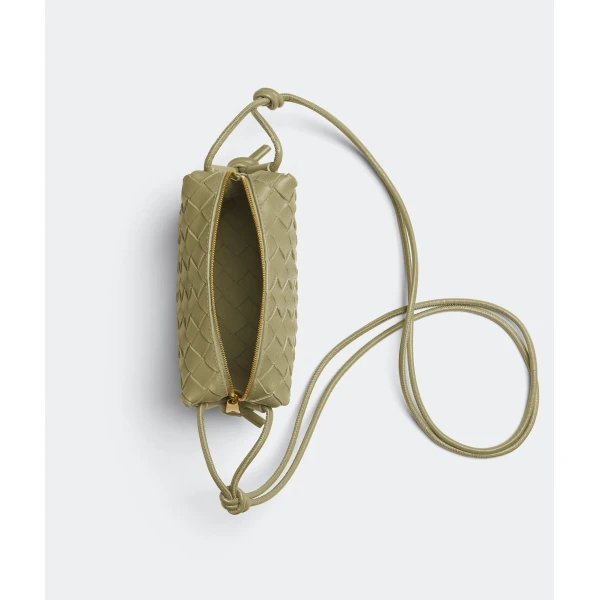 Khaite Women's Mini Loop Camera Bag in Travertine - Beige Mini Bags - The Lotus Tote Bag - Shop at Luxury Shoes 