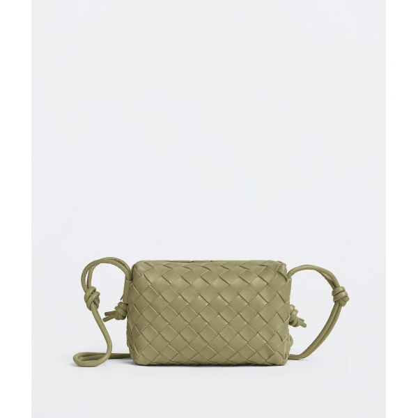 Khaite Women's Mini Loop Camera Bag in Travertine - Beige Mini Bags - The Lotus Tote Bag - Shop at Luxury Shoes 
