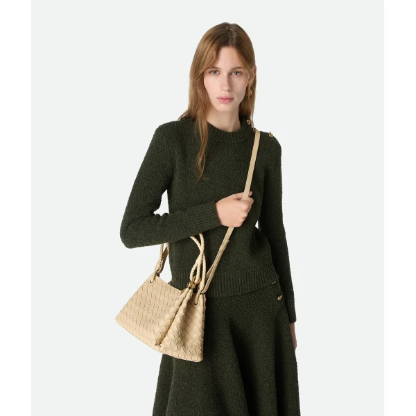 Khaite Women's Parachute in Tufo - Beige Shoulder & Crossbody Bags - The Lotus Tote Bag - Shop at Luxury Shoes 