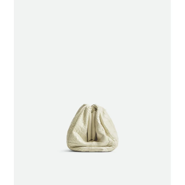 Khaite Women's Pouch in Plaster - Beige Clutch Bags - The Lotus Tote Bag - Shop at Luxury Shoes 