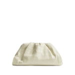 Khaite Women's Pouch in Plaster - Beige Clutch Bags - The Lotus Tote Bag - Shop at Luxury Shoes 