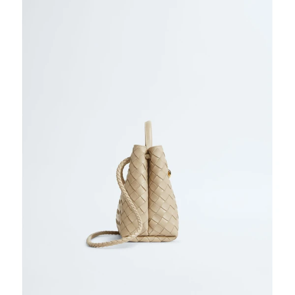 Khaite Women's Small Andiamo in Ecru - Beige Totes & Top-Handle Bags - The Lotus Tote Bag - Shop at Luxury Shoes 