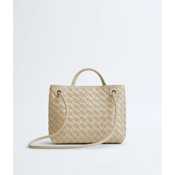 Khaite Women's Small Andiamo in Ecru - Beige Totes & Top-Handle Bags - The Lotus Tote Bag - Shop at Luxury Shoes 