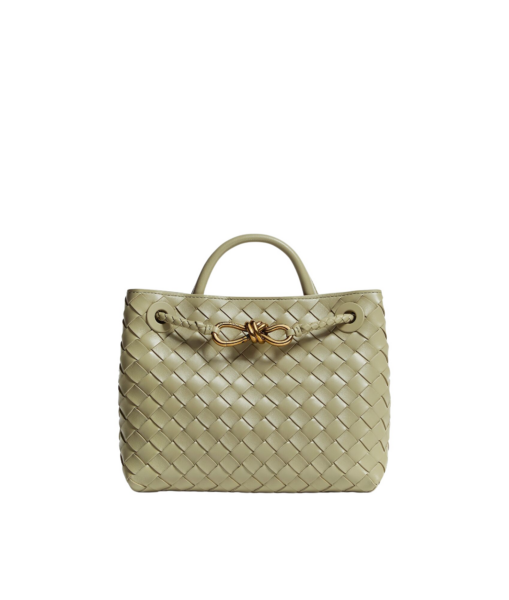 Khaite Women's Small Andiamo in Travertine - Beige Totes & Top-Handle Bags - The Lotus Tote Bag - Shop at Luxury Shoes 