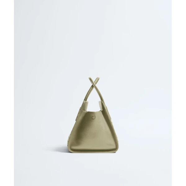 Khaite Women's Small Barbara Tote in Travertine - Beige Totes & Top-Handle Bags - The Lotus Tote Bag - Shop at Luxury Shoes 