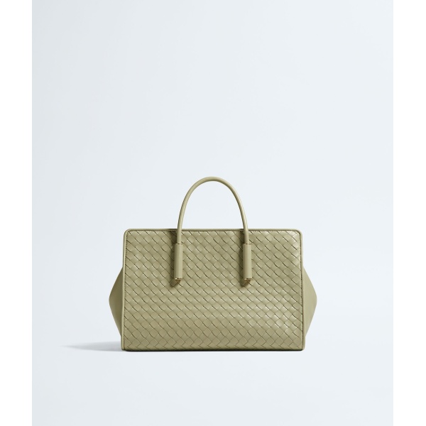 Khaite Women's Small Barbara Tote in Travertine - Beige Totes & Top-Handle Bags - The Lotus Tote Bag - Shop at Luxury Shoes 