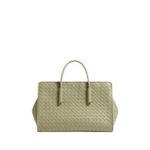 Khaite Women's Small Barbara Tote in Travertine - Beige Totes & Top-Handle Bags - The Lotus Tote Bag - Shop at Luxury Shoes 