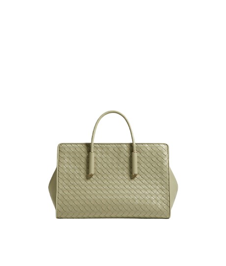 Khaite Women's Small Barbara Tote in Travertine - Beige Totes & Top-Handle Bags - The Lotus Tote Bag - Shop at Luxury Shoes 