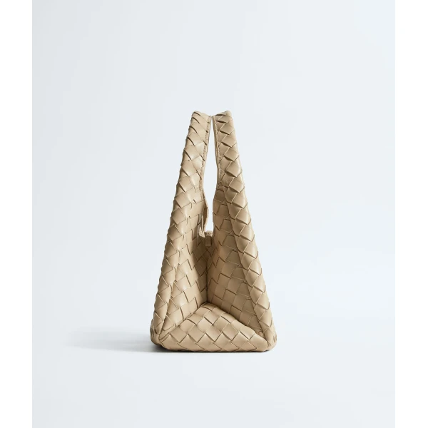 Khaite Women's Small Campana in Ecru - Beige Shoulder & Crossbody Bags - The Lotus Tote Bag - Shop at Luxury Shoes 