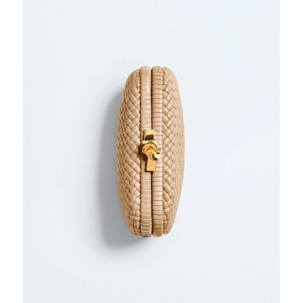 Khaite Women's Soft Knot in Shore - Beige Clutch Bags - The Lotus Tote Bag - Shop at Luxury Shoes 