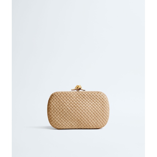 Khaite Women's Soft Knot in Shore - Beige Clutch Bags - The Lotus Tote Bag - Shop at Luxury Shoes 