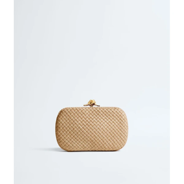 Khaite Women's Soft Knot in Shore - Beige Clutch Bags - The Lotus Tote Bag - Shop at Luxury Shoes 
