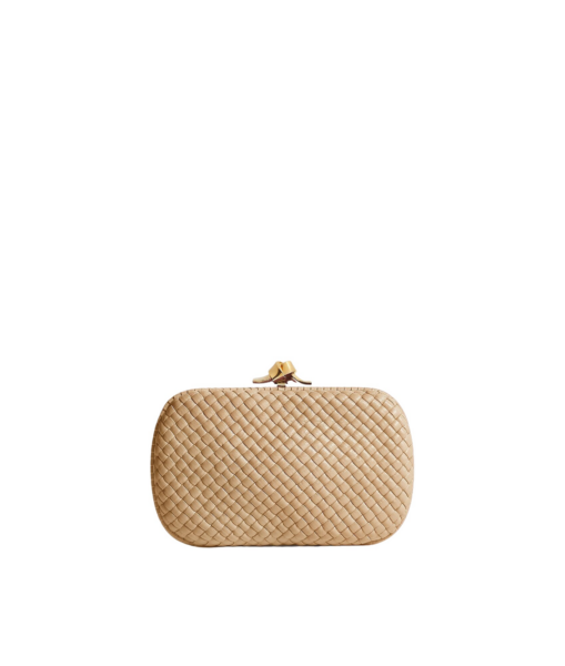 Khaite Women's Soft Knot in Shore - Beige Clutch Bags - The Lotus Tote Bag - Shop at Luxury Shoes 