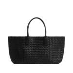 Khaite Cabat in Black - Black Totes & Top-Handle Bags - The Lotus Tote Bag - Shop at Luxury Shoes 