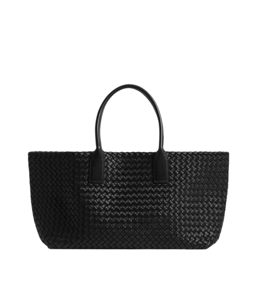Khaite Cabat in Black - Black Totes & Top-Handle Bags - The Lotus Tote Bag - Shop at Luxury Shoes 