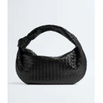 Khaite Medium Jodie in Nero - Black Shoulder & Crossbody Bags - The Lotus Tote Bag - Shop at Luxury Shoes 