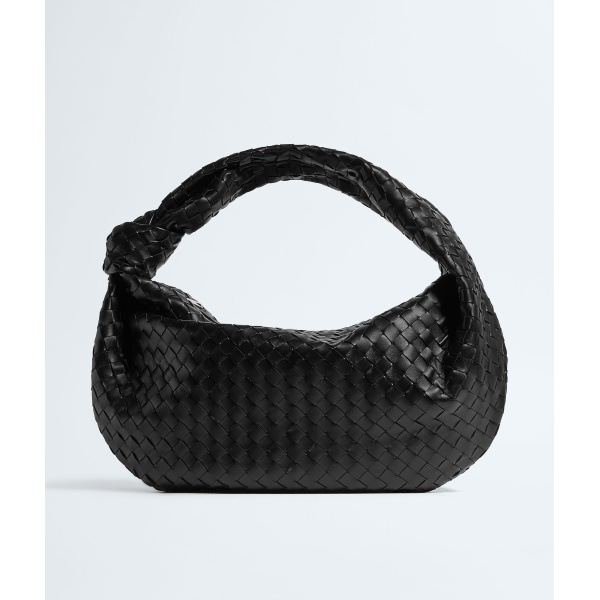 Khaite Medium Jodie in Nero - Black Shoulder & Crossbody Bags - The Lotus Tote Bag - Shop at Luxury Shoes 