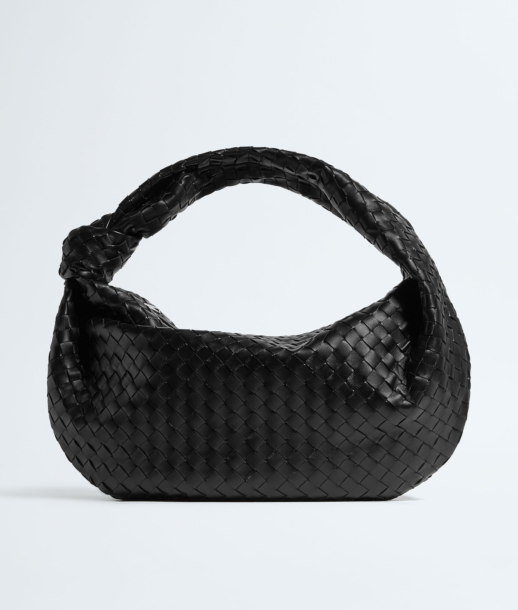 Khaite Medium Jodie in Nero - Black Shoulder & Crossbody Bags - The Lotus Tote Bag - Shop at Luxury Shoes 