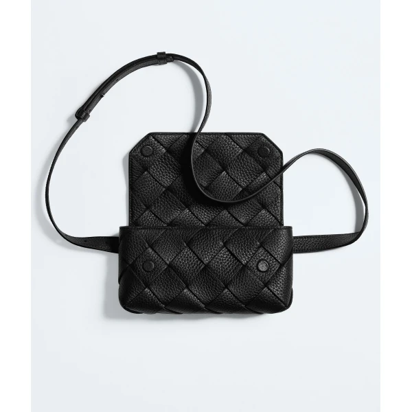 Khaite Men's Diago Belt Bag in Black - Black Belt Bags - The Lotus Tote Bag - Shop at Luxury Shoes 