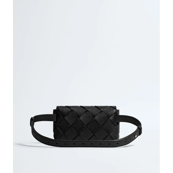 Khaite Men's Diago Belt Bag in Black - Black Belt Bags - The Lotus Tote Bag - Shop at Luxury Shoes 