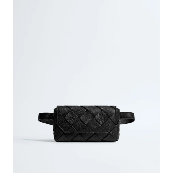 Khaite Men's Diago Belt Bag in Black - Black Belt Bags - The Lotus Tote Bag - Shop at Luxury Shoes 