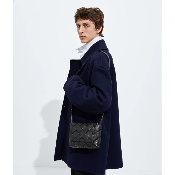 Khaite Men's Diago in Black - Black Shoulder & Crossbody Bags - The Lotus Tote Bag - Shop at Luxury Shoes 