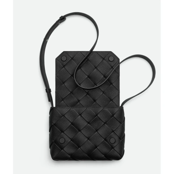 Khaite Men's Diago in Black - Black Shoulder & Crossbody Bags - The Lotus Tote Bag - Shop at Luxury Shoes 