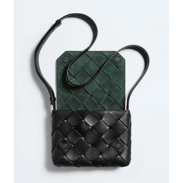 Khaite Men's Diago in Black - Black Shoulder & Crossbody Bags - The Lotus Tote Bag - Shop at Luxury Shoes 