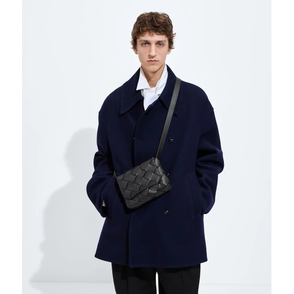 Khaite Men's Diago in Black - Black Shoulder & Crossbody Bags - The Lotus Tote Bag - Shop at Luxury Shoes 