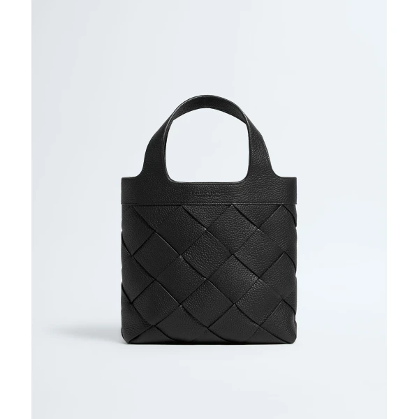 Khaite Men's Small Diago Tote in Black - Black Totes & Top-Handle Bags - The Lotus Tote Bag - Shop at Luxury Shoes 