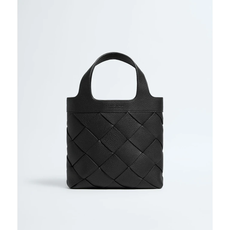 Khaite Men's Small Diago Tote in Black - Black Totes & Top-Handle Bags - The Lotus Tote Bag - Shop at Luxury Shoes 