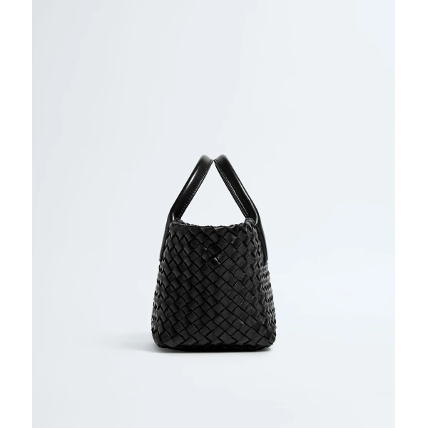 Khaite Mini Cabat in Black - Black Mini Bags - The Lotus Tote Bag - Shop at Luxury Shoes 