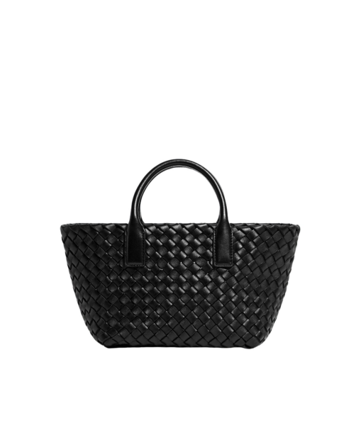 Khaite Mini Cabat in Black - Black Mini Bags - The Lotus Tote Bag - Shop at Luxury Shoes 