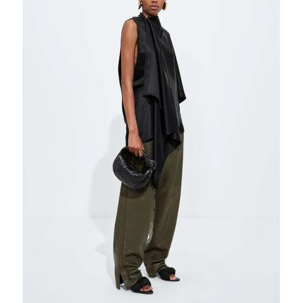Khaite Mini Jodie in Black - Black Mini Bags - The Lotus Tote Bag - Shop at Luxury Shoes 