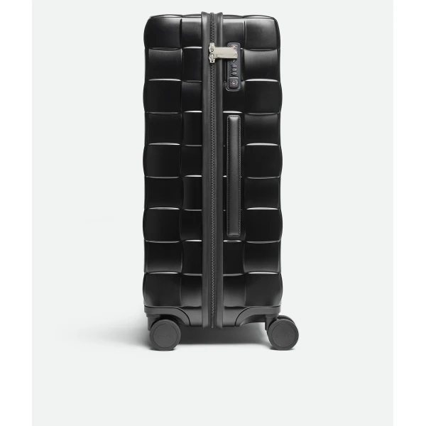 Khaite Odissey Check-In Suitcase in Black - Black  - The Lotus Tote Bag - Shop at Luxury Shoes 