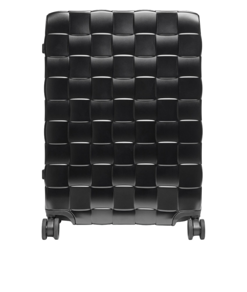 Khaite Odissey Check-In Suitcase in Black - Black  - The Lotus Tote Bag - Shop at Luxury Shoes 