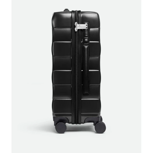 Khaite Odyssey Cabin Suitcase in Black - Black  - The Lotus Tote Bag - Shop at Luxury Shoes 