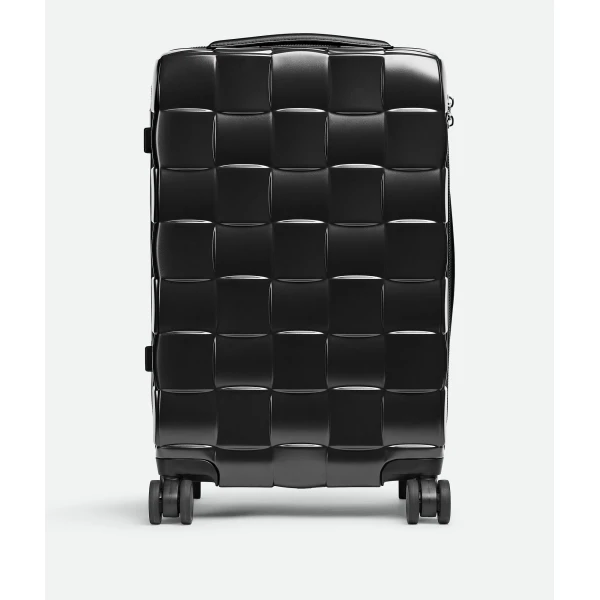 Khaite Odyssey Cabin Suitcase in Black - Black  - The Lotus Tote Bag - Shop at Luxury Shoes 