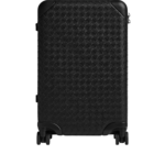 Khaite Odyssey Intrecciato Cabin Suitcase in Black - Black  - The Lotus Tote Bag - Shop at Luxury Shoes 